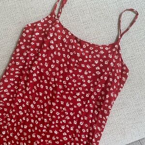 Reformation Mini Dress in Red Floral